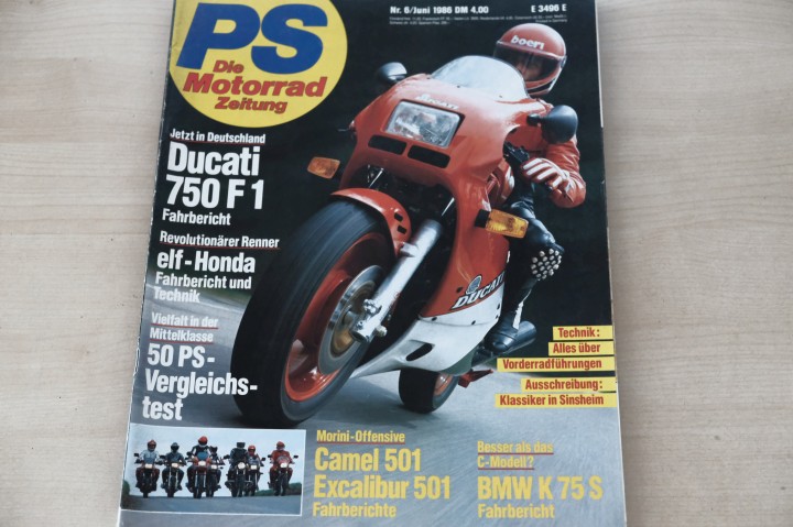 Deckblatt PS Sport Motorrad (06/1986)